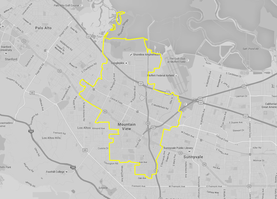 Mountain View map